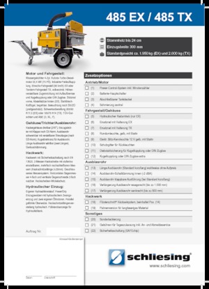 Cortadoras Schliesing 485 TX