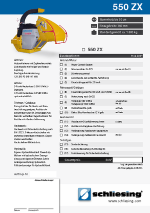 Cortadoras Schliesing 550 ZX Forst