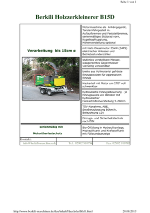 Cortadoras Berkili B 15 D-L-SM