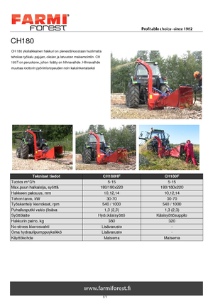 Cortadoras Farmi CH 180 HF