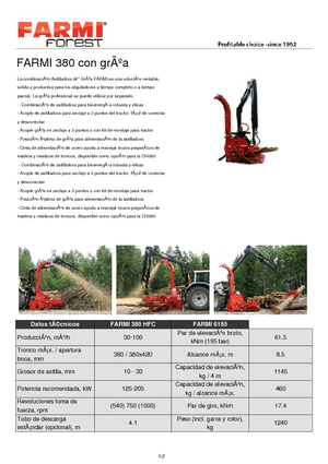 Cortadoras Farmi CH 380 HFC