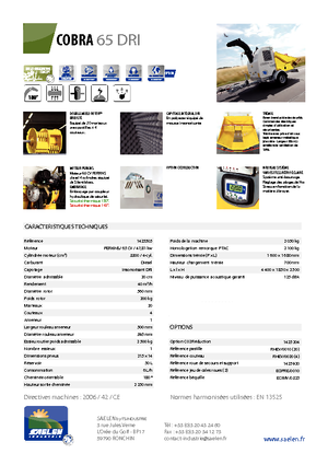 Cortadoras TS-Industrie Cobra 65 DRI
