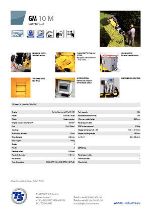 Cortadoras TS-Industrie GM 10 M
