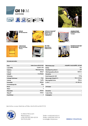 Cortadoras TS-Industrie GM 10 M