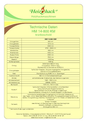 Cortadoras Heizohack HM 14-800 KM