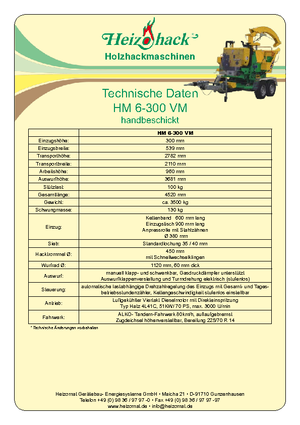 Cortadoras Heizohack HM 6-300 VM