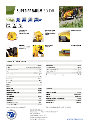 Cortadoras TS-Industrie Super Premium 30 DR