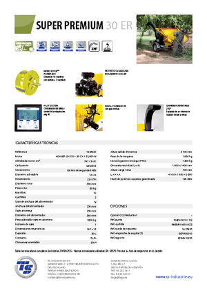 Cortadoras TS-Industrie Super Premium 30 ER