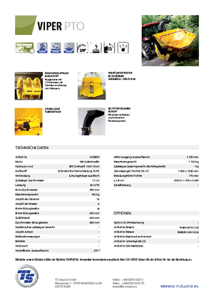 Cortadoras TS-Industrie Viper PTO