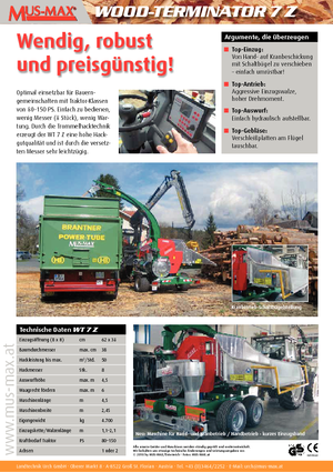 Cortadoras MUS-MAX Wood-Terminator 7 Z