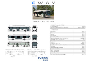 Autobuses urbanos Iveco E-way 12 m