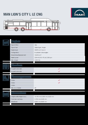 Autobuses urbanos MAN Lion’s City L LE