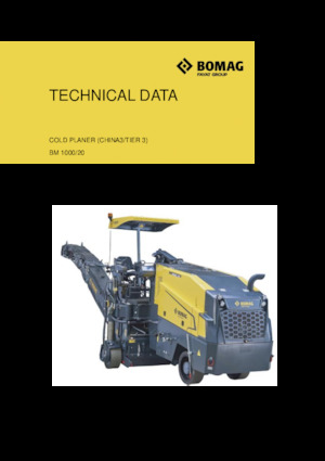 Fresadoras de caminos Bomag BM 1000/20