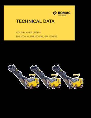 Fresadoras de caminos Bomag BM 1200/35