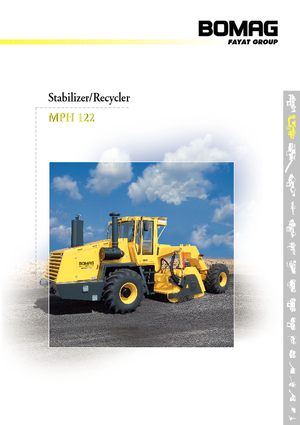 Recicladoras de asfalto/- Recicladoras en frío Bomag MPH 122-2