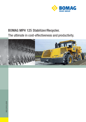 Recicladoras de asfalto/- Recicladoras en frío Bomag MPH 125