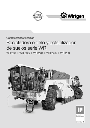 Recicladoras de asfalto/- Recicladoras en frío Wirtgen WR 240i
