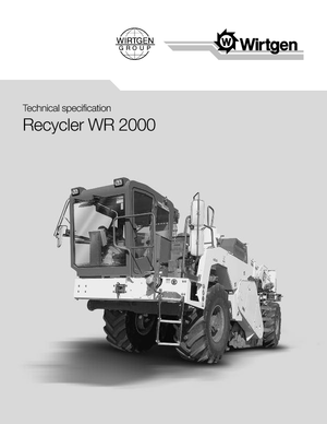 Recicladoras de asfalto/- Recicladoras en frío Wirtgen WR 2000