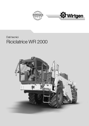 Recicladoras de asfalto/- Recicladoras en frío Wirtgen WR 2000