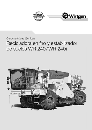 Recicladoras de asfalto/- Recicladoras en frío Wirtgen WR 240