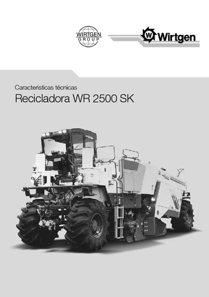 Recicladoras de asfalto/- Recicladoras en frío Wirtgen WR 2500 SK