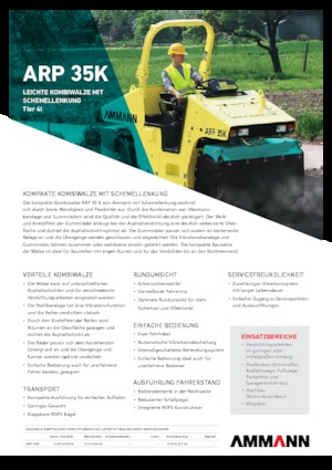 Rodillos compactadores mixtos Ammann ARP 35 K