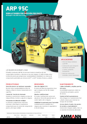 Rodillos compactadores mixtos Ammann ARP 95 C