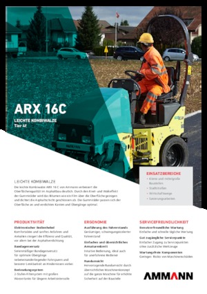 Rodillos compactadores mixtos Ammann ARX 16 C T4f