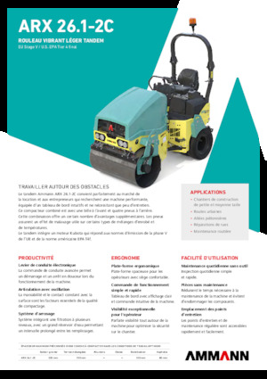 Rodillos compactadores mixtos Ammann ARX 26.1-2C