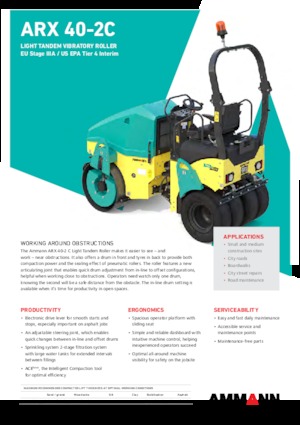 Rodillos compactadores mixtos Ammann ARX 40-2 C T4f
