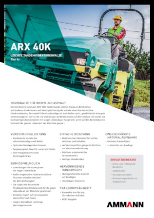 Rodillos compactadores mixtos Ammann ARX 40 K