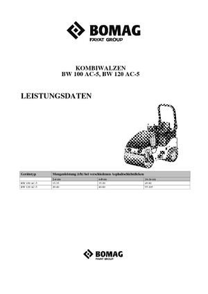 Rodillos compactadores mixtos Bomag BW 100 AC-5