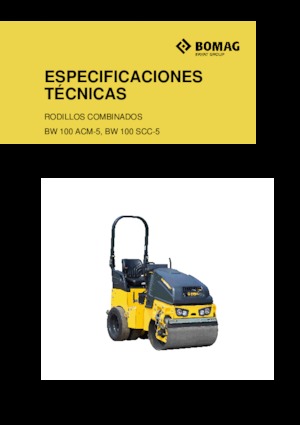 Rodillos compactadores mixtos Bomag BW 100 SCC-5