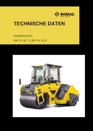 Rodillos compactadores mixtos Bomag BW 151 AC-5