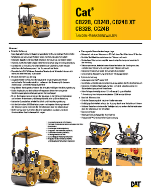 Rodillos compactadores mixtos Caterpillar CC24B