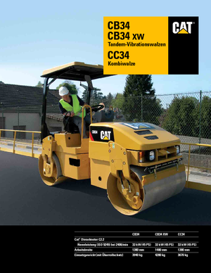 Rodillos compactadores mixtos Caterpillar CC34