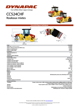 Rodillos compactadores mixtos Dynapac CC 524 C HF
