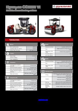 Rodillos compactadores mixtos Dynapac CC 6200 C VI