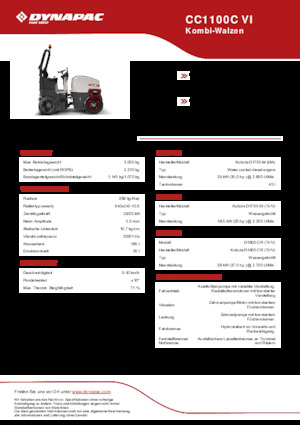 Rodillos compactadores mixtos Dynapac CC1100C VI