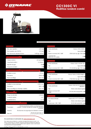 Rodillos compactadores mixtos Dynapac CC1300C VI