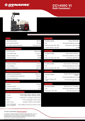 Rodillos compactadores mixtos Dynapac CC1400C VI