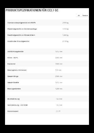 Rodillos compactadores mixtos Caterpillar CC2.7GC