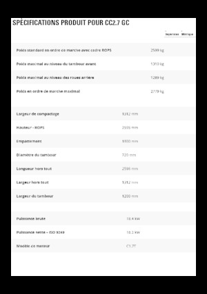 Rodillos compactadores mixtos Caterpillar CC2.7GC