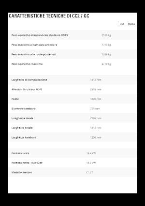 Rodillos compactadores mixtos Caterpillar CC2.7GC