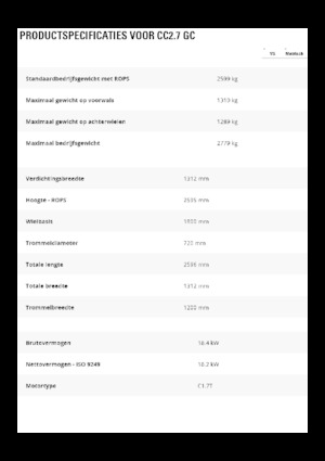 Rodillos compactadores mixtos Caterpillar CC2.7GC