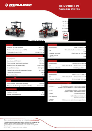 Rodillos compactadores mixtos Dynapac CC2200C VI