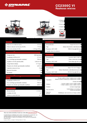 Rodillos compactadores mixtos Dynapac CC2300C VI