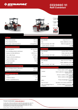 Rodillos compactadores mixtos Dynapac CC2300C VI