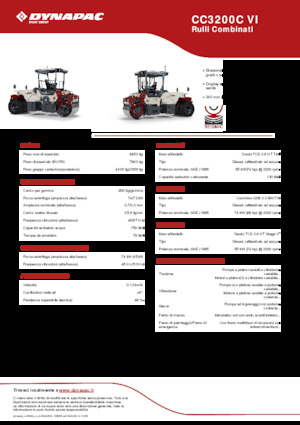 Rodillos compactadores mixtos Dynapac CC3200C VI