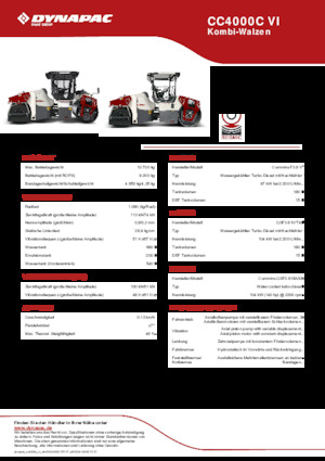 Rodillos compactadores mixtos Dynapac CC4000C VI